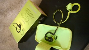 My wireless BackBeat headset in groovy lime green